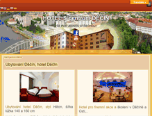 Tablet Screenshot of hotel-decin.com